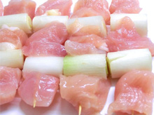 むね肉ねぎ間串